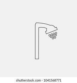 faucet line vector icon