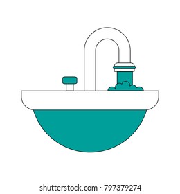 Faucet open isolated