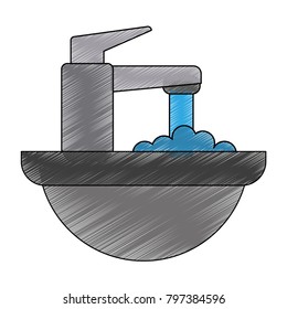 Faucet open isolated