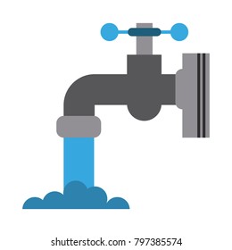 Faucet open isolated