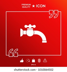 Faucet symbol icon