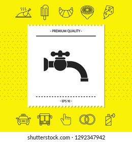 Faucet symbol icon. Graphic elements for your design