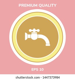 Faucet symbol icon. Graphic elements for your design