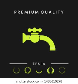Faucet symbol icon. Graphic elements for your design