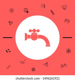 Faucet symbol icon. Graphic elements for your design