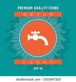 Faucet symbol icon. Graphic elements for your design