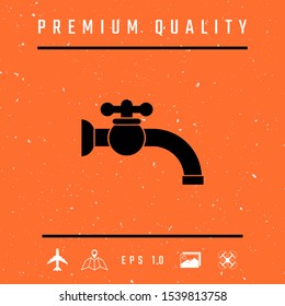 Faucet symbol icon. Graphic elements for your design