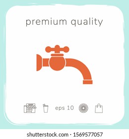 Faucet symbol icon. Graphic elements for your design