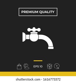 Faucet symbol icon. Graphic elements for your design