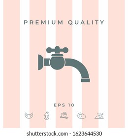 Faucet symbol icon. Graphic elements for your design