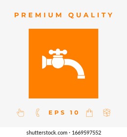Faucet symbol icon. Graphic elements for your design