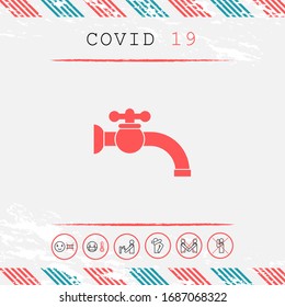 Faucet symbol icon. Graphic elements for your design