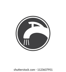 faucet symbol logo vector