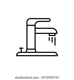 Faucet tap water icon simple vector symbol