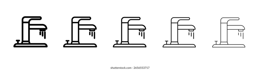Faucet tap water icon simple illustration logo art