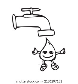 a faucet that drips clean and happy water