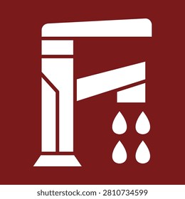 Faucet trendy vector illustration in flat style superb background.eps