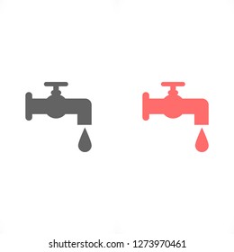 Faucet vector Vector icon
