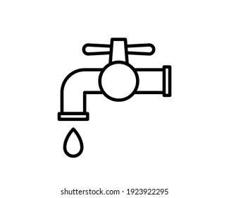 Icono vector de grifo. Ilustración negra aislada en fondo blanco para diseño gráfico y web