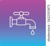 Faucet vector icon. Can be used for printing, mobile and web applications.