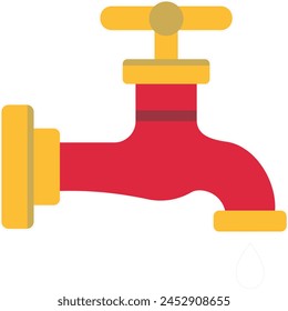 Faucet vector icon. Can be used for printing, mobile and web applications.