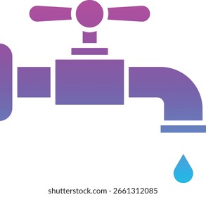 Faucet vector icon. Can be used for printing, mobile and web applications.
