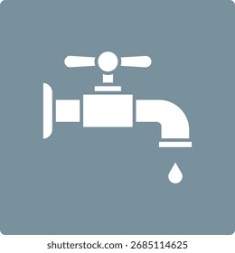 Faucet vector icon. Can be used for printing, mobile and web applications.