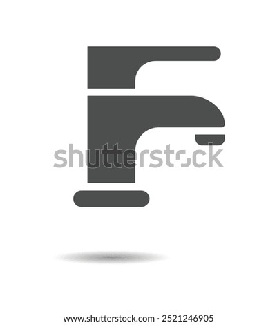 Faucet vector icon design illustration. Water control device