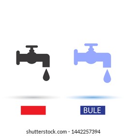 Faucet vector Vector icon . Lorem Ipsum Illustration design