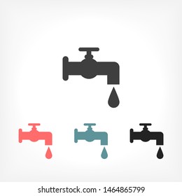 Faucet vector Vector icon . Lorem Ipsum Illustration design