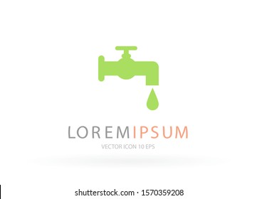 Faucet vector Vector icon . Lorem Ipsum Illustration design