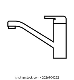 Faucet vector icon. mixer illustration sign. plumbing symbol or logo.