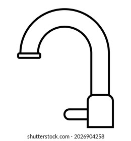 Faucet vector icon. mixer illustration sign. plumbing symbol or logo.