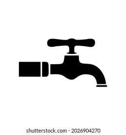 Faucet-Vektorsymbol. Mischbildzeichen. Klempnersymbol oder -logo.