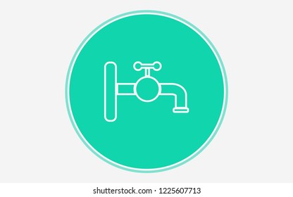 Faucet vector icon sign symbol