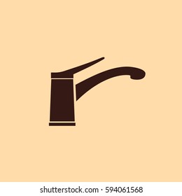 Faucet vector icon. Tap sign. Bathroom symbol