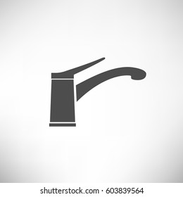 Faucet vector icon. Tap sign. Bathroom symbol