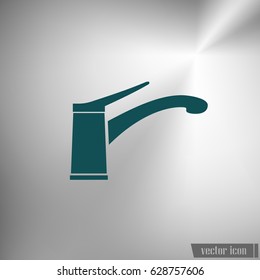 Faucet vector icon. Tap sign. Bathroom symbol