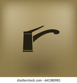 Faucet vector icon. Tap sign. Bathroom symbol
