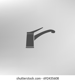 Faucet vector icon. Tap sign. Bathroom symbol