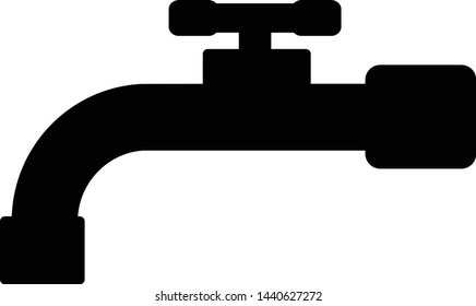 faucet vector for the icon of the water draw