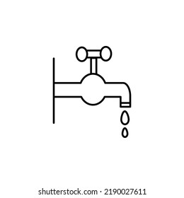 Iconos vectoriales de grifo en fondo blanco