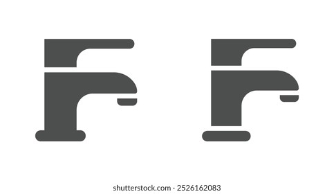 Faucet vector icons set. Faucet icon