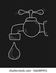 faucet water doodle