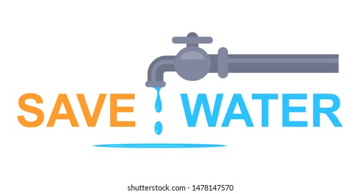 faucet and water drop for illustration