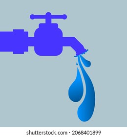 vector de icono de mango de agua de grifo