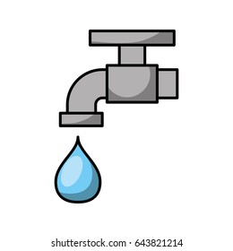 faucet water isolated icon
