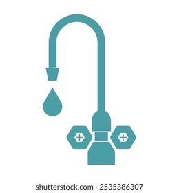 Modelo do ícone do dissipador de água da torneira