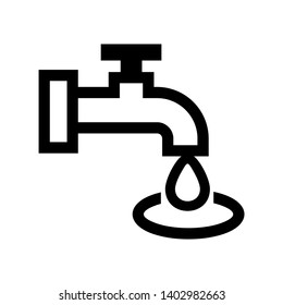 Faucet water vector icon - Vector