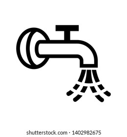 Faucet water vector icon - Vector